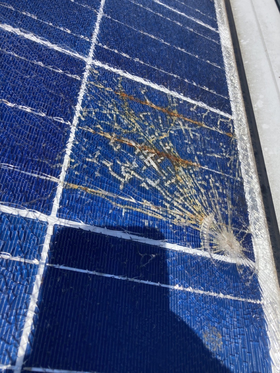 Damaged Solar Panel Triabunna